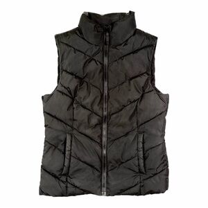 Cole Haan Black Quilted Puffer Vest